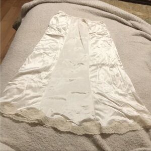 Melody Lingerie vintage satin & lace slip skirt